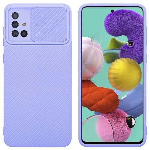 Cadorabo DE-157707 coque pour téléphone Lilas pour Samsung Galaxy A51 4G / M40s