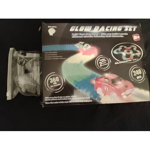 circuit à monter multicolore glow racing Set.