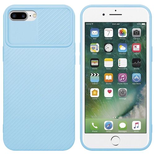 Cadorabo DE-157575 coque pour téléphone Bleu pour Apple iPhone 7 PLUS / 7S PLUS / 8 PLUS