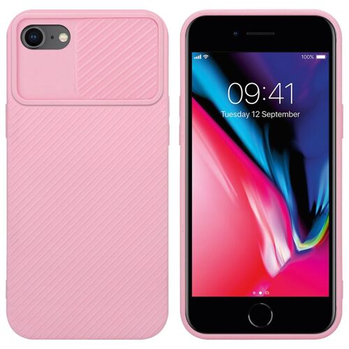 Cadorabo DE-157571 coque pour téléphone Rose pour Apple iPhone 7 / 7S / 8 / SE 2020
