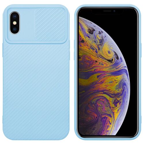 Cadorabo DE-157590 coque pour téléphone Bleu pour Apple iPhone XS MAX