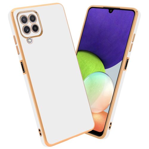 Cadorabo DE-158038 coque pour téléphone Blanc pour Samsung Galaxy M22 / M32 4G