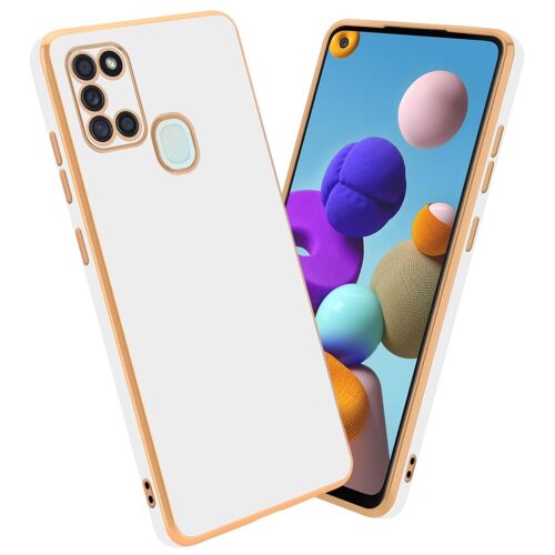 Cadorabo DE-158030 coque pour téléphone Blanc pour Samsung Galaxy A21s