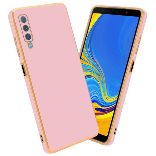 Cadorabo DE-158071 coque pour téléphone Rose pour Samsung Galaxy A7 2018