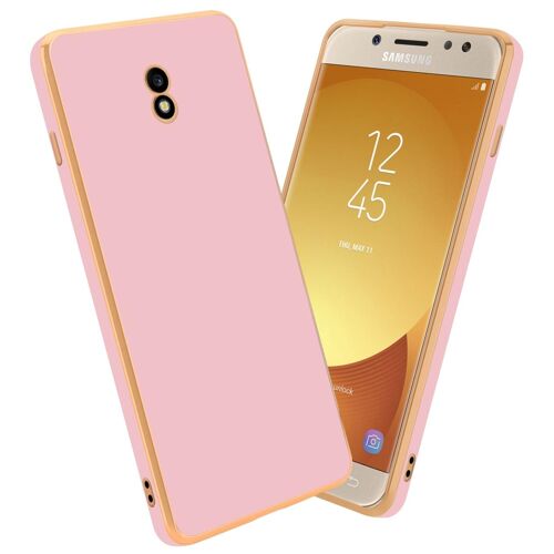 Cadorabo DE-158095 coque pour téléphone Rose pour Samsung Galaxy J7 2017