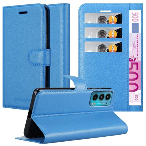 Cadorabo DE-156827 coque pour téléphone Bleu pour Motorola EDGE 20