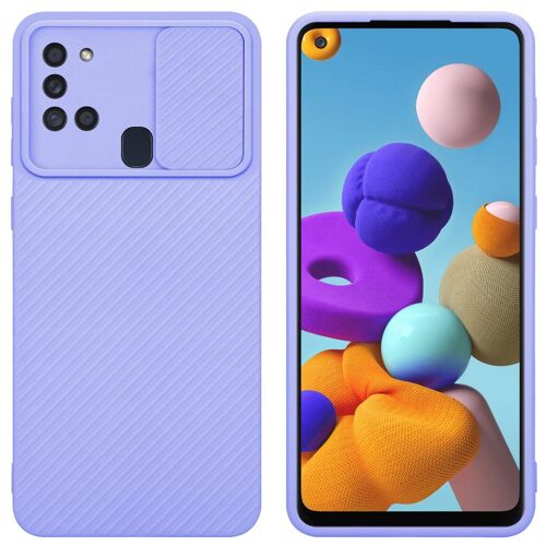 Cadorabo DE-157662 coque pour téléphone Lilas pour Samsung Galaxy A21s