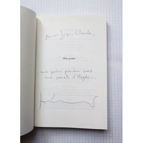 Kent Peine Perdue S.P. Avec Envoi Autographe Signé 2019 Le Dilettante