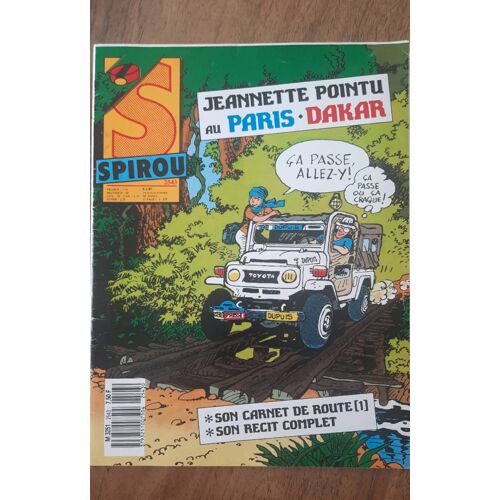 Revue Spirou N ° 2543 De 1987 Jeannette Pointu Au Paris- Dakar
