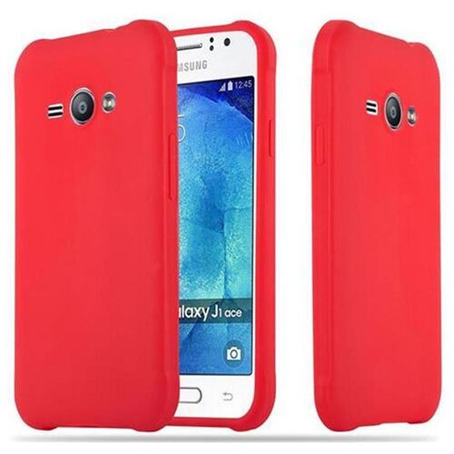 Cadorabo DE-106718 coque pour téléphone Rouge pour Samsung Galaxy J1 ACE
