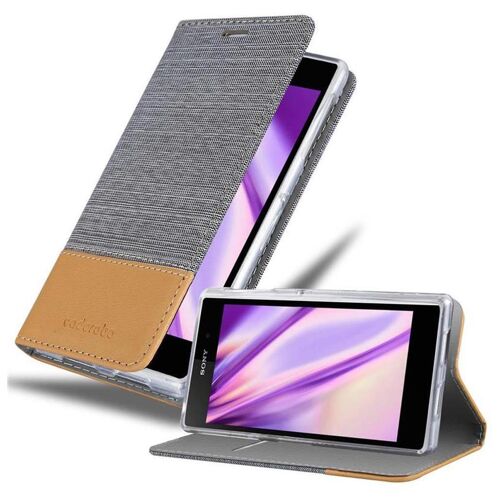 Cadorabo DE-108379 coque pour téléphone Gris pour Sony Xperia Z1