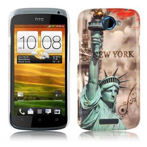 Cadorabo DE-102026 coque pour téléphone Marron pour HTC ONE S