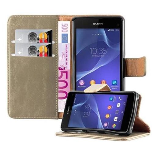Cadorabo DE-107528 coque pour téléphone Marron pour Sony Xperia Z1 COMPACT