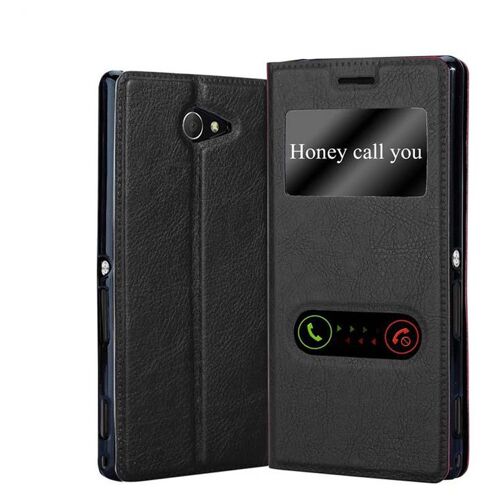 Cadorabo DE-119020 coque pour téléphone Noir pour Sony Xperia M2 / M2 AQUA