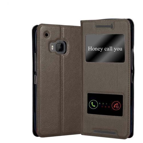 Cadorabo DE-119139 coque pour téléphone Marron pour HTC ONE M9