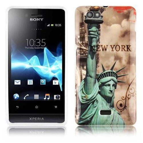 Cadorabo DE-102070 coque pour téléphone Marron pour Sony Xperia M