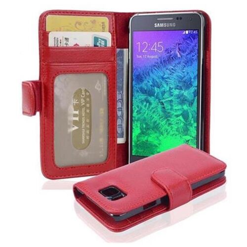 Cadorabo DE-107194 coque pour téléphone Rouge pour Samsung Galaxy ALPHA