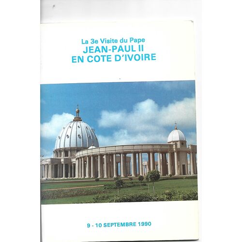La 3e Visite Du Pape Jean Paul Ii En Côte D'Ivoire. 9-10 Septembre 1990