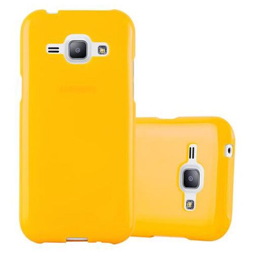 Cadorabo DE-108893 coque pour téléphone Jaune pour Samsung Galaxy J1 2015