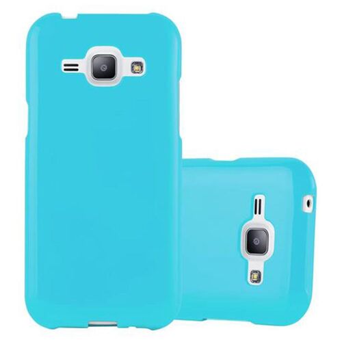 Cadorabo DE-108894 coque pour téléphone Bleu pour Samsung Galaxy J1 2015