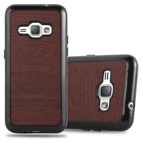 Cadorabo DE-110195 coque pour téléphone Marron pour Samsung Galaxy J1 2016