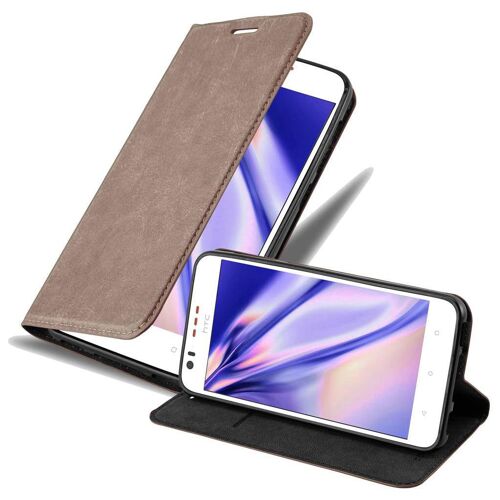Cadorabo DE-111341 coque pour téléphone Marron pour HTC Desire 10 LIFESTYLE / Desire 825