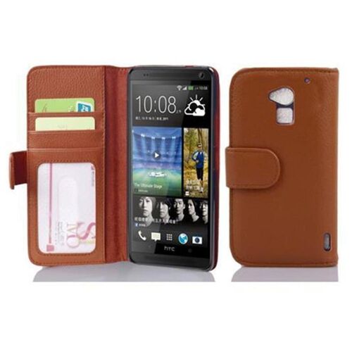 Cadorabo DE-101599 coque pour téléphone Marron pour HTC ONE MAX T6