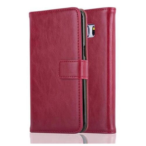 Cadorabo DE-112332 coque pour téléphone Rouge pour Samsung Galaxy S6 EDGE