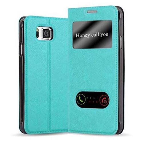 Cadorabo DE-113830 coque pour téléphone Vert pour Samsung Galaxy ALPHA
