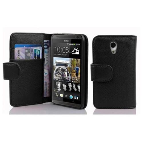 Cadorabo DE-101632 coque pour téléphone Noir pour HTC Desire 700