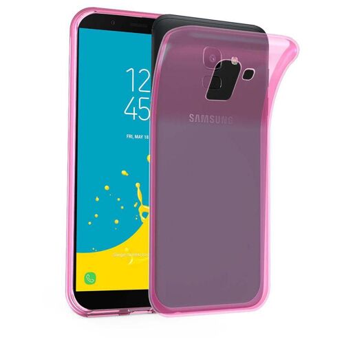 Cadorabo DE-117094 coque pour téléphone Rose pour Samsung Galaxy J6 2018
