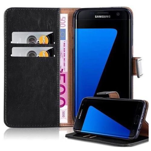 Cadorabo DE-106887 coque pour téléphone Noir pour Samsung Galaxy S7 EDGE
