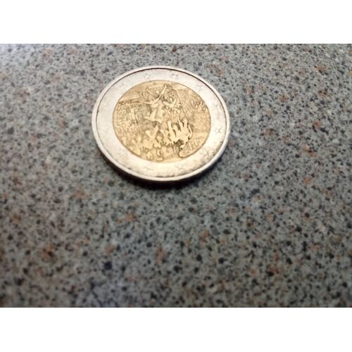 2 € République Française. Symbole La Chute Du Mur De Berlin.