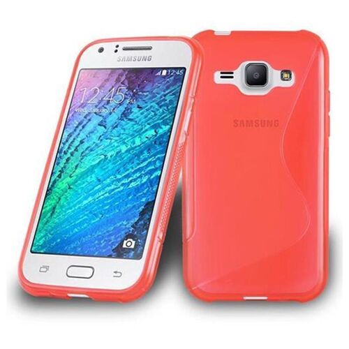 Cadorabo DE-105360 coque pour téléphone Rouge pour Samsung Galaxy J1 2015