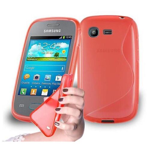Cadorabo DE-105384 coque pour téléphone Rouge pour Samsung Galaxy POCKET