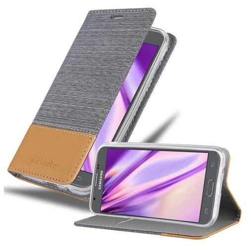 Cadorabo DE-112092 coque pour téléphone Gris pour Samsung Galaxy J3 2017