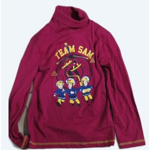 Tee Shirt Col Roulé Sam Le Pompier 8 Ans