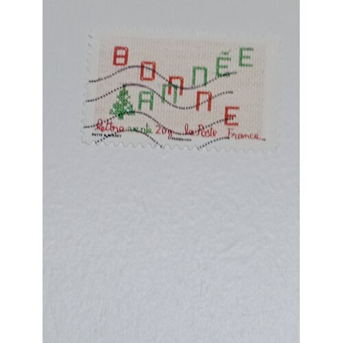 Timbre France Lettre Verte 20g Yvert Oblitéré Autoadhésif N°766 Bonne Année En Lettres Brodées Meilleurs Voeux De 2012