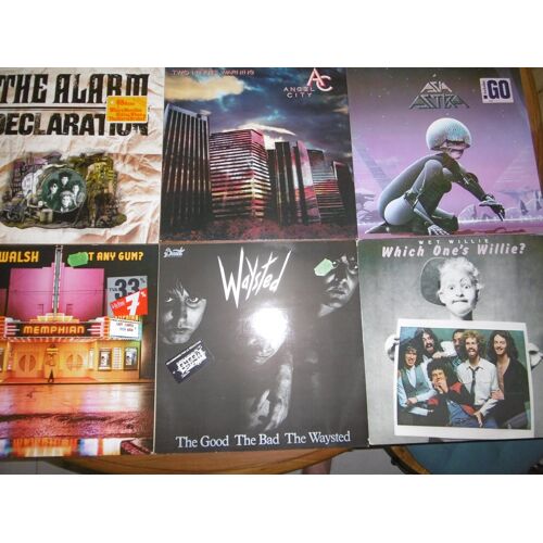 Lot De 71 Vinyls De Rock Et Pop Édités Entre 1973 Et 1991