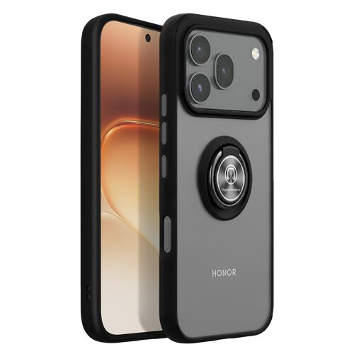 Coque pour Honor 600 / 600 Pro avec Support Anneau et Fixation Magnétique Noir