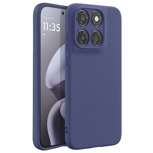Coque pour Motorola Moto G87 Anti-traces avec Boutons Redessinés Bleu nuit