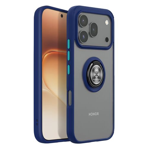 Coque pour Honor 600 / 600 Pro avec Support Anneau et Fixation Magnétique Bleu nuit