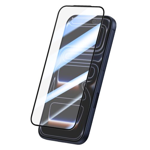 Protection d'Écran pour iPhone 17 Pro en Verre Trempé 0.40mm Haute Résistance Noir