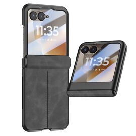 Coque pour Motorola Razr 70 avec Verre Trempé Écran Externe Antichoc Noir