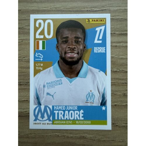 Vignette Panini Foot France 2025 2026 N°270 : Hamed Junior Traoré