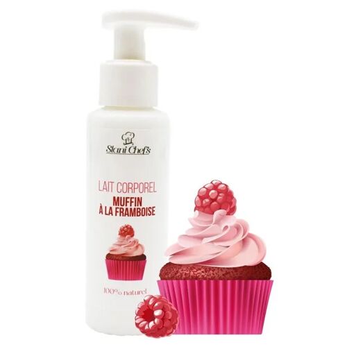 Lait Corporel - Muffin À La Framboise - 100ml 100% Naturel Contenance : 100 Ml 