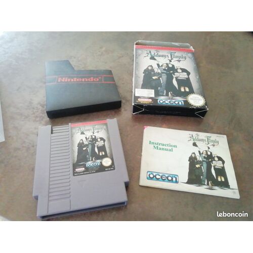 Jeu the addams family nintendo nes fr complet