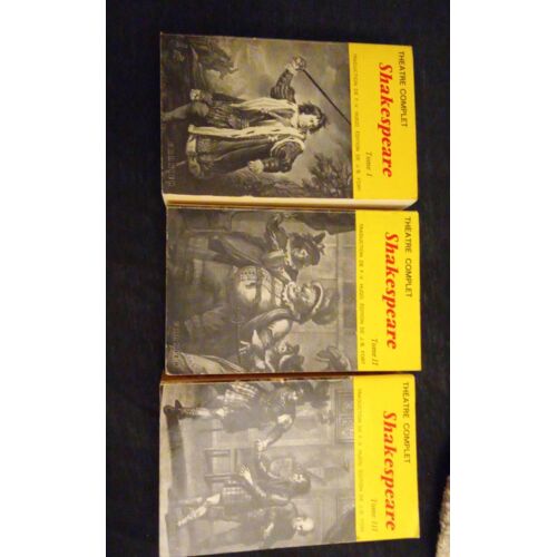 Théâtre Complet Shakespeare 3 Tomes Garnier