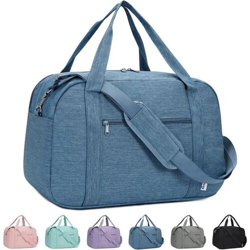 Sac de voyage cabine imperméable 45x36x20 cm 25 L pour EasyJet bagage à main bleu marine ordinateur 15,6 pouces poche humide