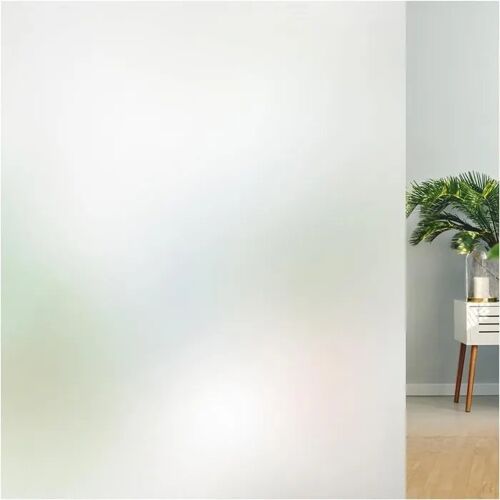 Film pour fenêtre mat Lifetree 90 x 200 cm effet verre dépoli autocollant sur l¿eau PVC protection UV jusqu¿à 97% intimité